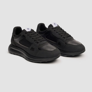 Albany - Men's Black Breathable Mesh Casual Sneakers