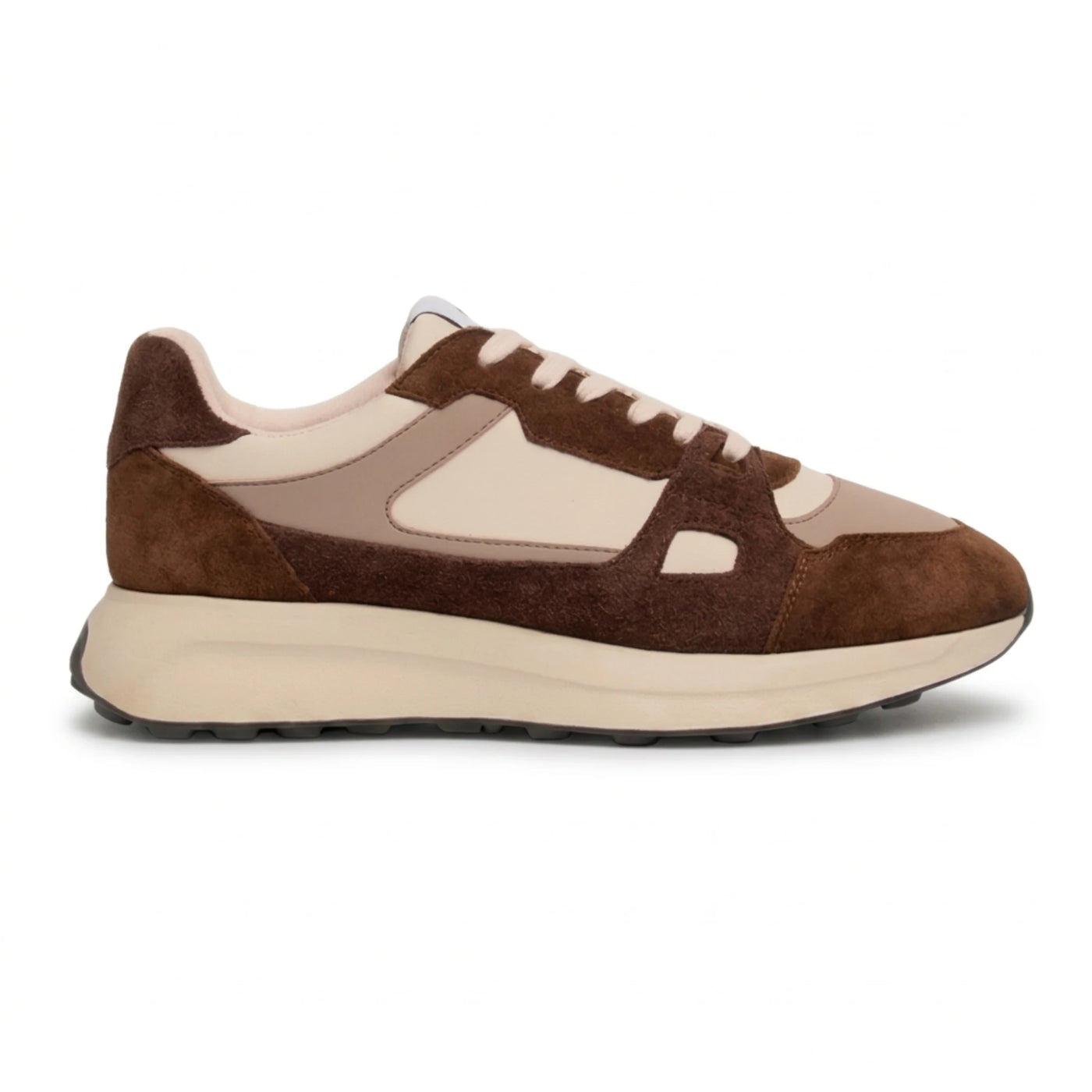 Albany - Men's Tan Brown Breathable Mesh Casual Sneakers