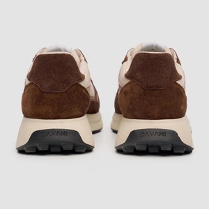 Albany - Men's Tan Brown Breathable Mesh Casual Sneakers