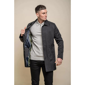 Barracuda - Men's Lightweight Classic Trench Coat-TruClothing