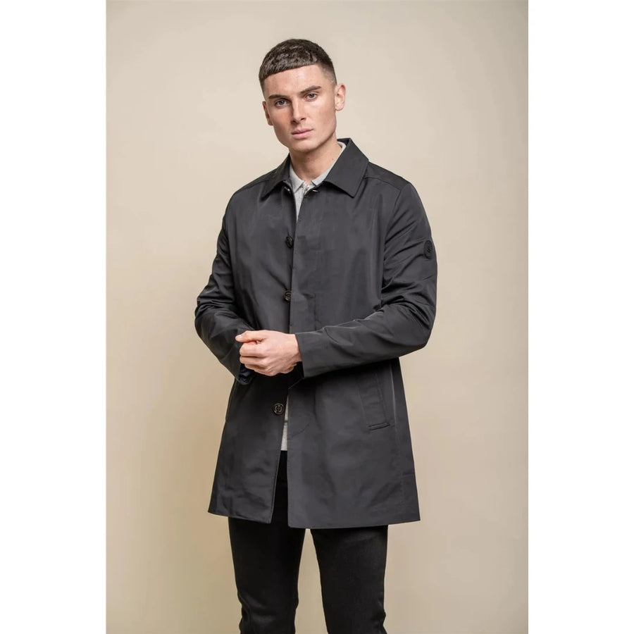 Barracuda - Men's Lightweight Classic Trench Coat-TruClothing