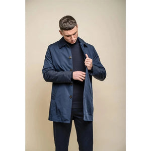 Barracuda - Men's Lightweight Classic Trench Coat-TruClothing