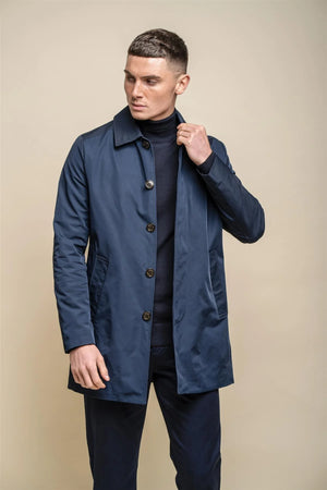 Barracuda - Men's Lightweight Classic Trench Coat-TruClothing