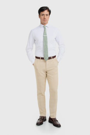 Camden - Men's Beige 3 Piece Check Suit