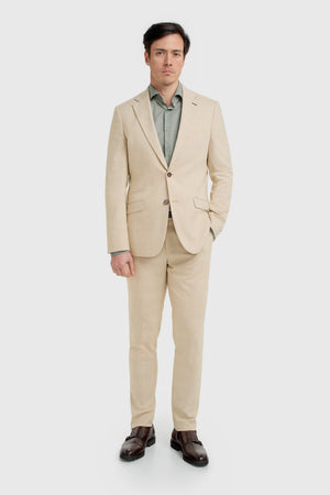 Camden - Men's Beige Check Blazer