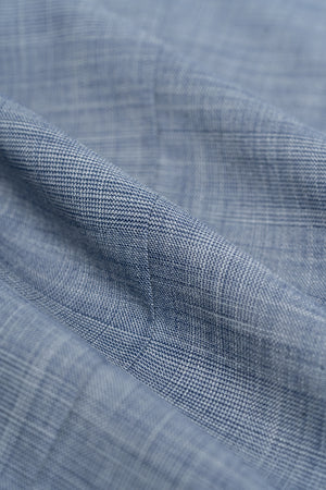 Camden - Men's Blue 3 Piece Check Suit