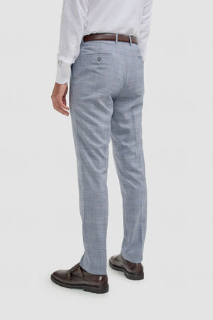 Camden - Men's Blue Check Trousers
