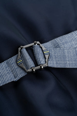 Camden - Men's Blue Check Waistcoat