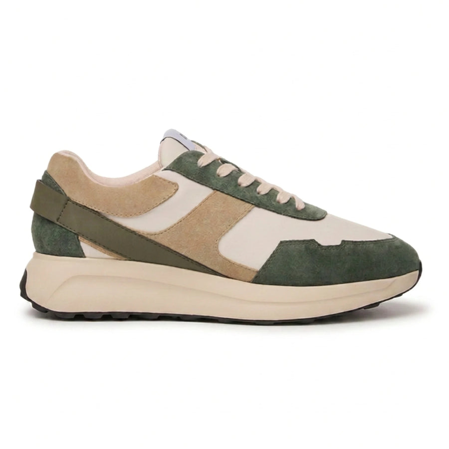 Canbera - Men's Sage Green Lightweight Suede Sneakers