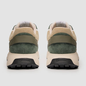 Canbera - Men's Sage Green Lightweight Suede Sneakers