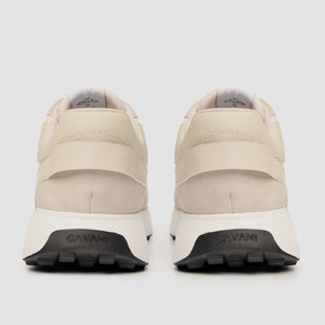 Canbera - Men's White Lightweight Suede Sneakers