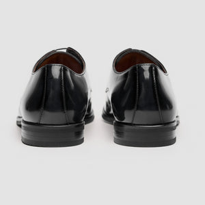 Chester - Men's Black High-Shine Polished Derby Shoes