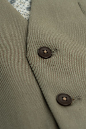 Donatella - Men's Sage Green 3 Piece Tailored Fit Suit