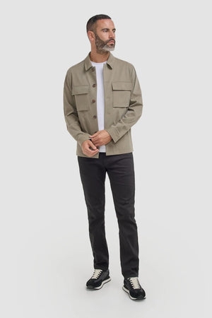 Donatella – Herren-Overshirt in Salbeigrün