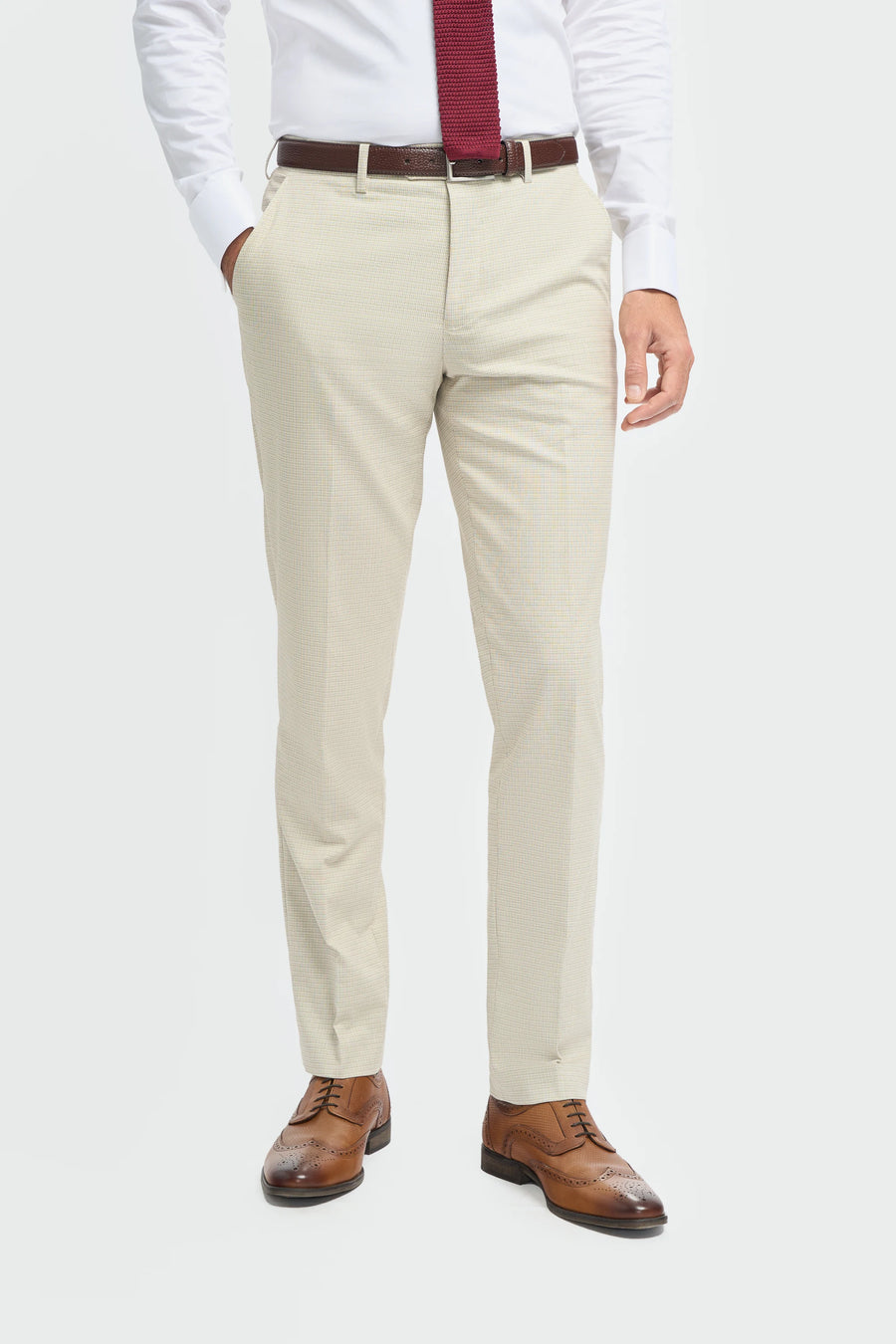 Hampton - Men's Beige Trousers