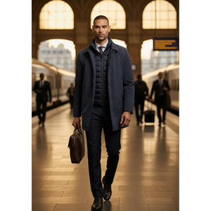 Heston - Men's Lightweight Casual Padded Overcoat-TruClothing