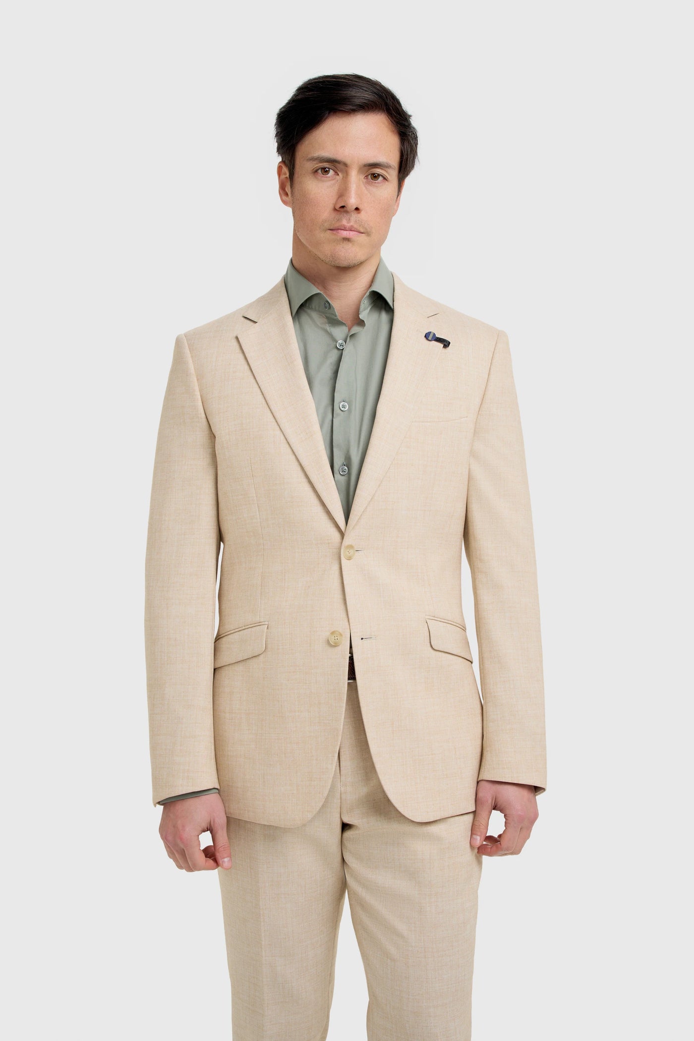 Malibu - Men's Beige Textured Blazer