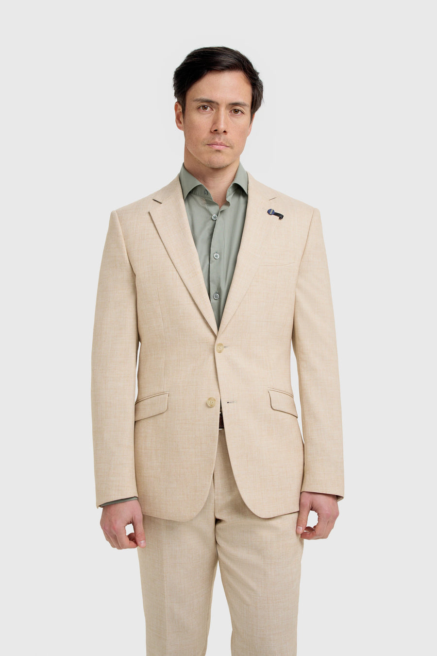Malibu - Men's Beige Textured Blazer