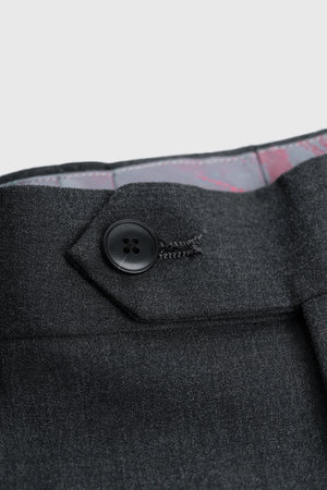 Malibu - Men's Charcoal Textured Grey 3 Piece Suit