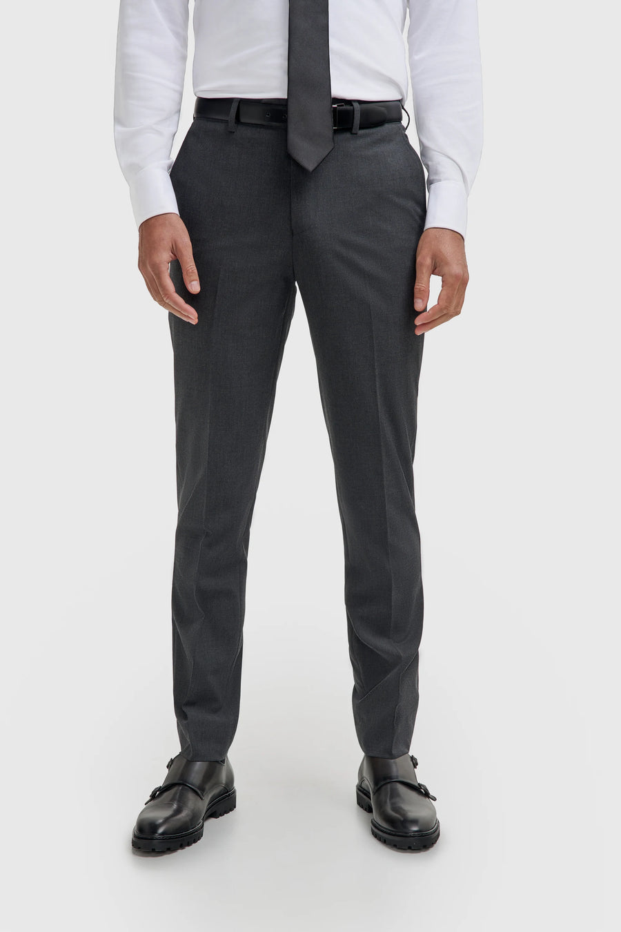 Malibu - Men's Charcoal Textured Trousers