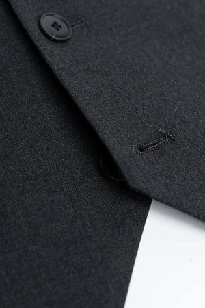 Malibu - Men's Charcoal Textured Grey 3 Piece Suit