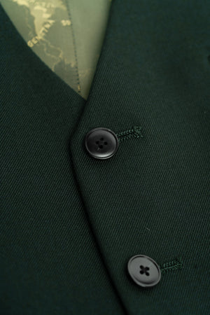 Malibu - Men's Forest Green 3 Piece Suit
