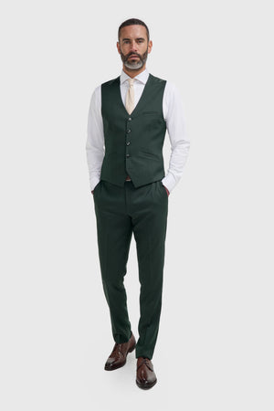 Malibu - Men's Forest Green Waistcoat