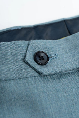 James - Men's Light Blue 3 Piece Textured Suit