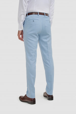 Malibu - Men's Sky Blue Textured 3 Piece Suit