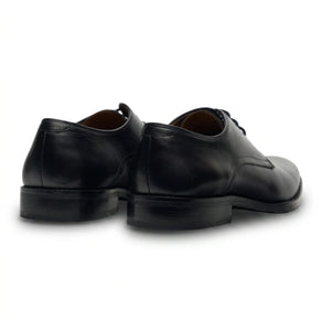 Taylor - Men's Black Leather Classic Lace-Up Derby Shoes