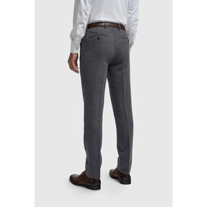 Thomas - Men’s Navy 3 Piece Wool Blend Tweed Suit-TruClothing