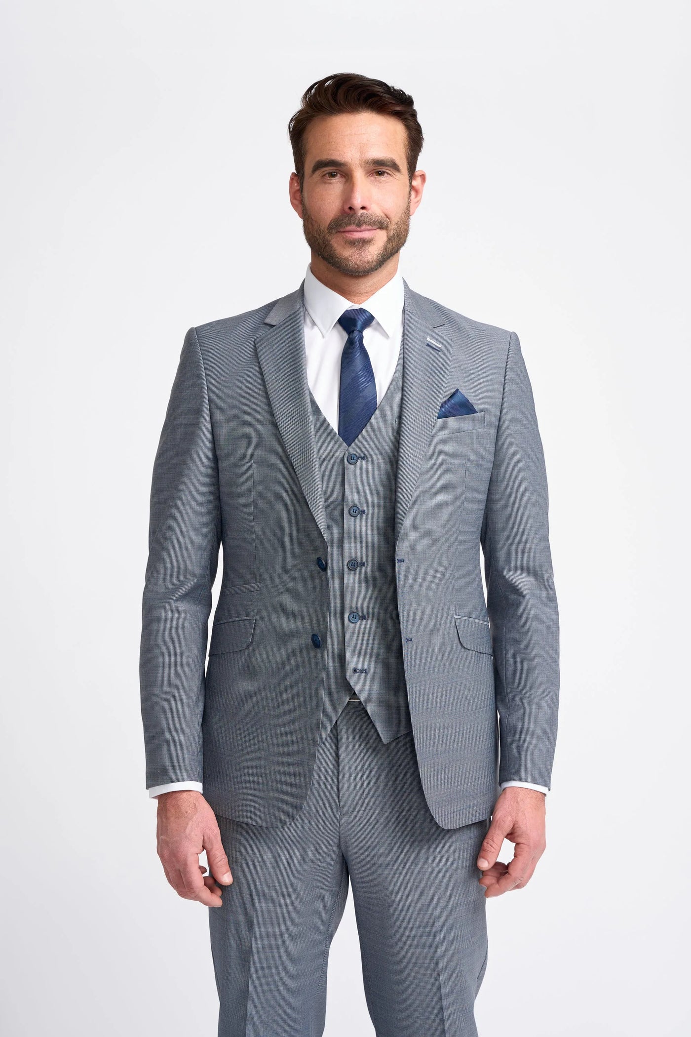34" Jacket 28" Trousers, 36" Jacket 30" Trousers, 38" Jacket 32" Trousers, 40" Jacket 34" Trousers, 42" Jacket 36" Trousers, 44" Jacket 38" Trousers, 46" Jacket 40" Trousers, 48" Jacket 42" Trousers, 50" Jacket 40" Trousers, 50" Jacket 42" Trousers, 50" Jacket 44" Trousers, 52" Jacket 42" Trousers, 52" Jacket 44" Trousers, 52" Jacket 46" Trousers, 54" Jacket 44" Trousers, 54" Jacket 46" Trousers