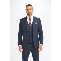 Malibu - Men's Navy Tailored Fit Blazer