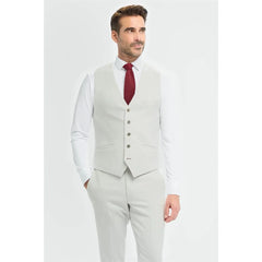 Tropez - Men's Grey Waistcoat