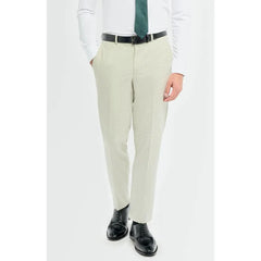 Tropez - Pantalones formales para hombre en verde salvia