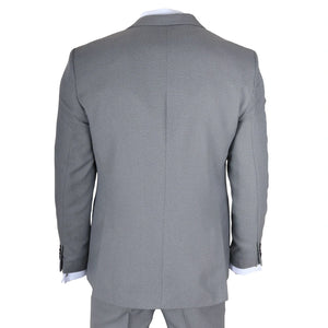 IM47 - Men's 3 Piece Grey Tailored Fit Suit-TruClothing