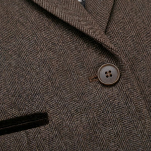 IMW-02 - Women's Oak Tweed Herringbone Blazer Waistcoat-TruClothing