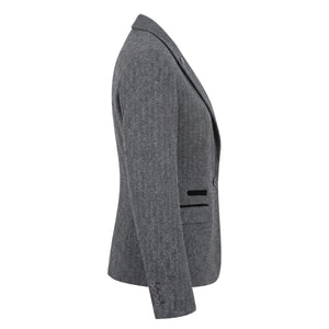IMW-03 - Women's Grey Tweed Herringbone Blazer Waistcoat-TruClothing
