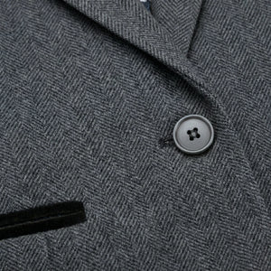 IMW-03 - Women's Grey Tweed Herringbone Blazer Waistcoat-TruClothing