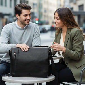 Astor - Genuine Leather Laptop Bag-TruClothing