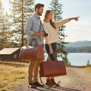 Atlas - Genuine Leather Vintage Duffle Bag-TruClothing
