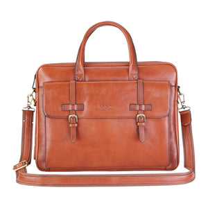 Belmont - Vintage Genuine Leather Laptop Bag Briefcase-TruClothing