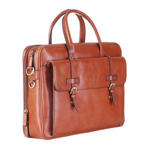 Belmont - Vintage Genuine Leather Laptop Bag Briefcase-TruClothing