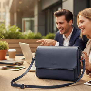 Camden - Genuine Leather Classic Laptop Bag-TruClothing