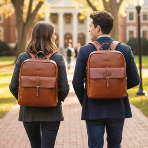 Cove - Genuine Leather Laptop Backpack-TruClothing