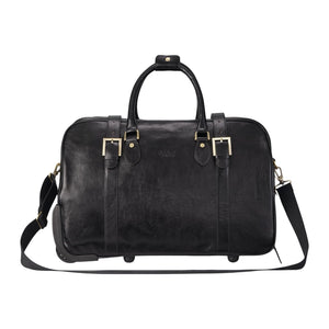 Holt - Genuine Leather Wheeled Duffle Bag-TruClothing