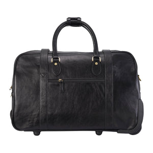 Holt - Genuine Leather Wheeled Duffle Bag-TruClothing