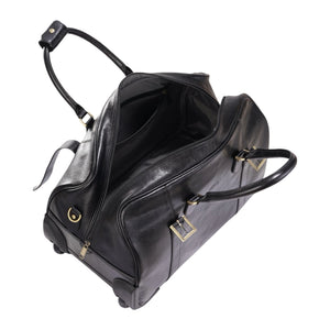 Holt - Genuine Leather Wheeled Duffle Bag-TruClothing