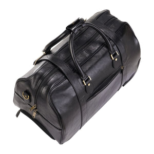 Holt - Genuine Leather Wheeled Duffle Bag-TruClothing