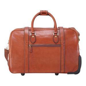 Holt - Genuine Leather Wheeled Duffle Bag-TruClothing